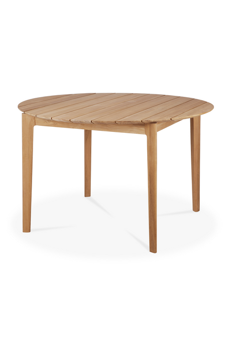   Round Teak Outdoor Dining Table | Oroa.com