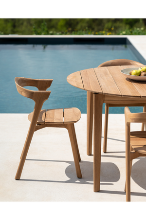   Round Teak Outdoor Dining Table | Oroa.com