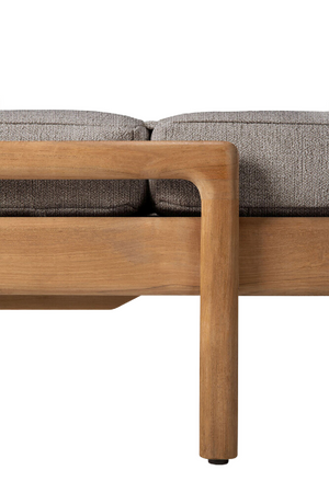   Teak Wheeled Adjustable Outdoor Lounger | Oroa.com
