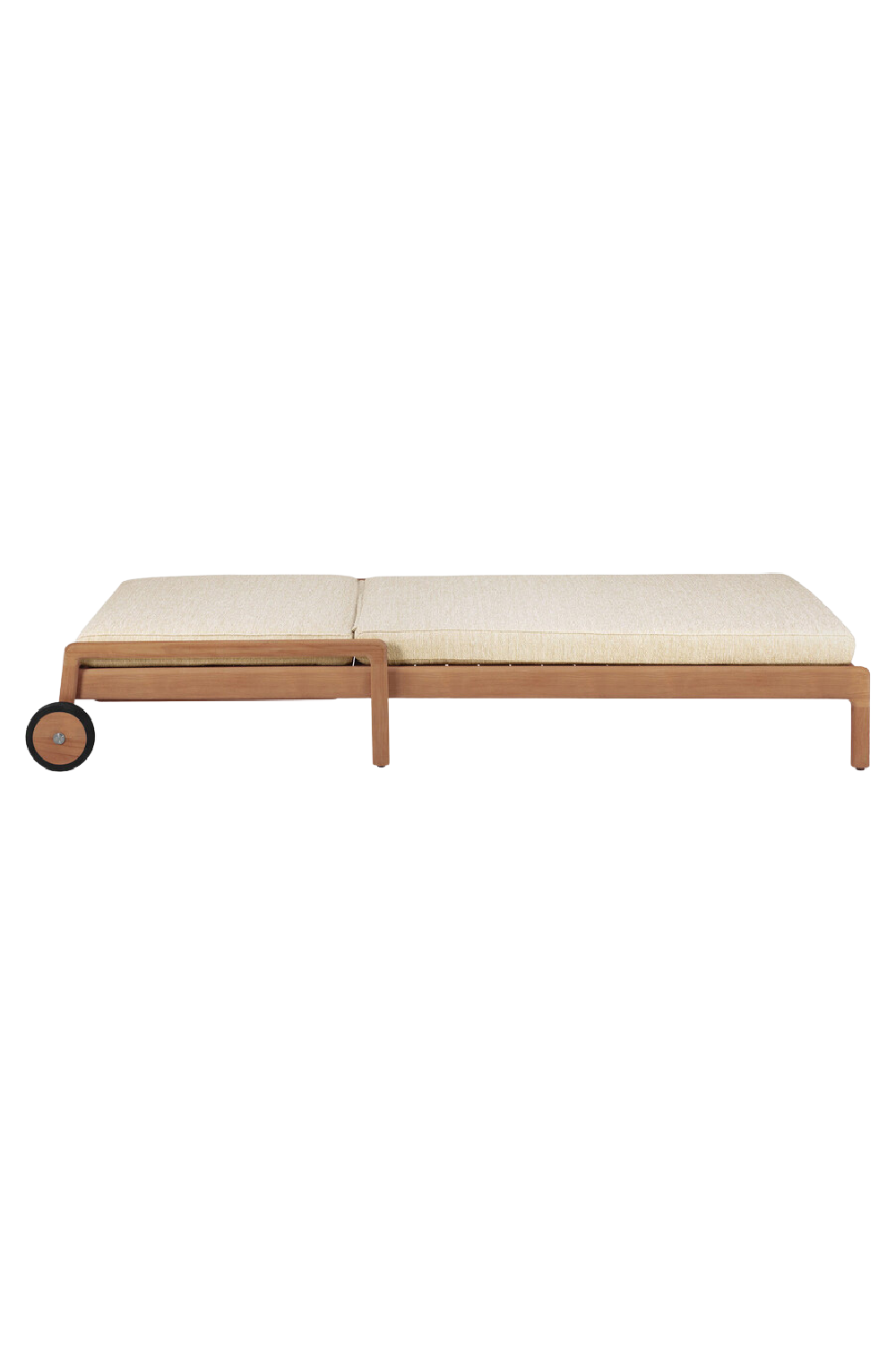   Teak-Framed Outdoor Adjustable Lounger | Oroa.com