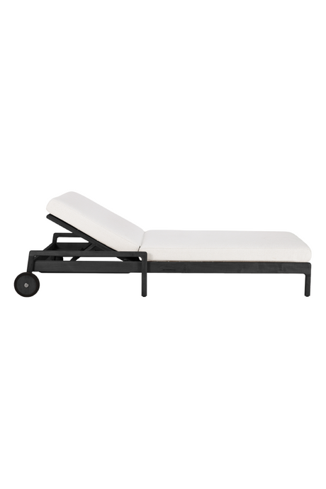   Black-Framed Outdoor Adjustable Lounger | Oroa.com