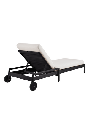   Black-Framed Outdoor Adjustable Lounger | Oroa.com