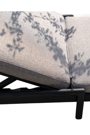   Black-Framed Outdoor Adjustable Lounger | Oroa.com