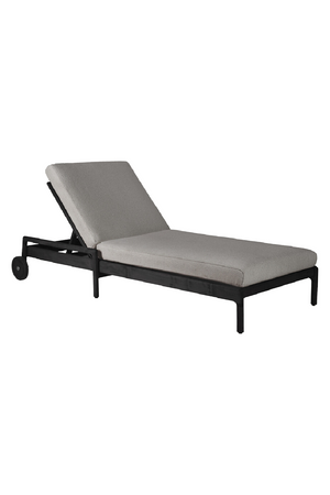   Black-Framed Outdoor Adjustable Lounger | Oroa.com