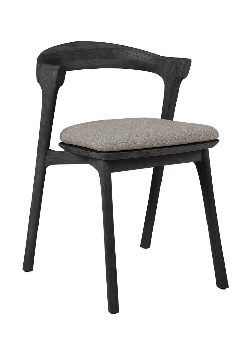   Black Teak Outdoor Dining Chair | Oroa.com