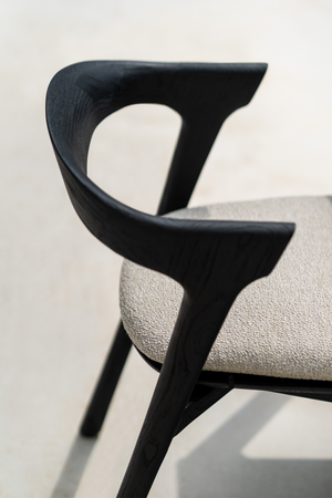   Black Teak Outdoor Dining Chair | Oroa.com