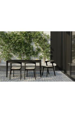   Black Teak Outdoor Dining Chair | Oroa.com