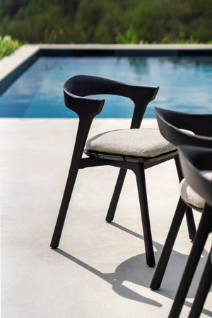   Black Teak Outdoor Dining Chair | Oroa.com