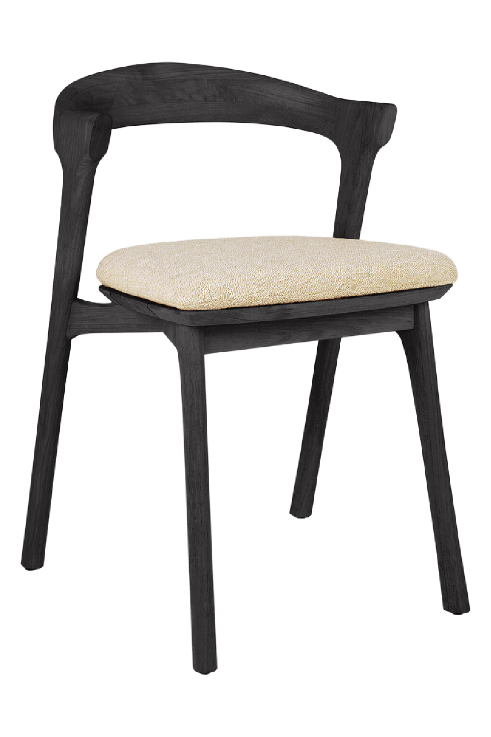   Black Teak Outdoor Dining Chair | Oroa.com