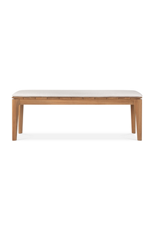   2-Seater Teak Cushioned Outdoor Bench | Oroa.com
