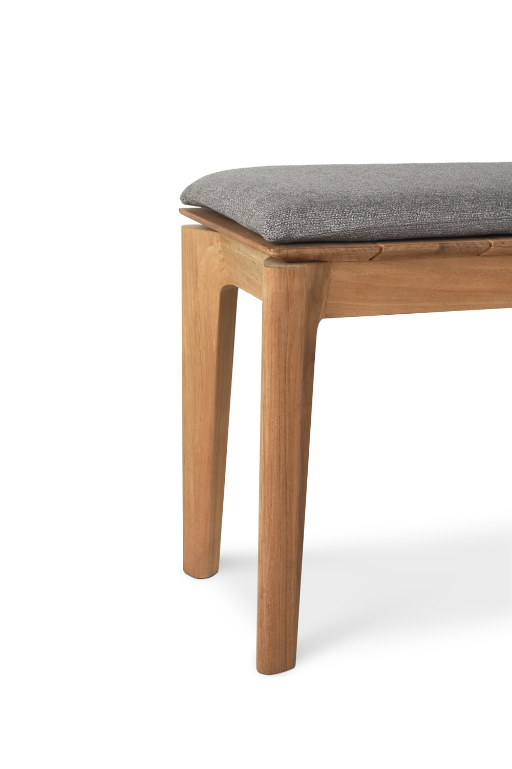   2-Seater Teak Cushioned Outdoor Bench | Oroa.com