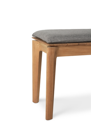   2-Seater Teak Cushioned Outdoor Bench | Oroa.com