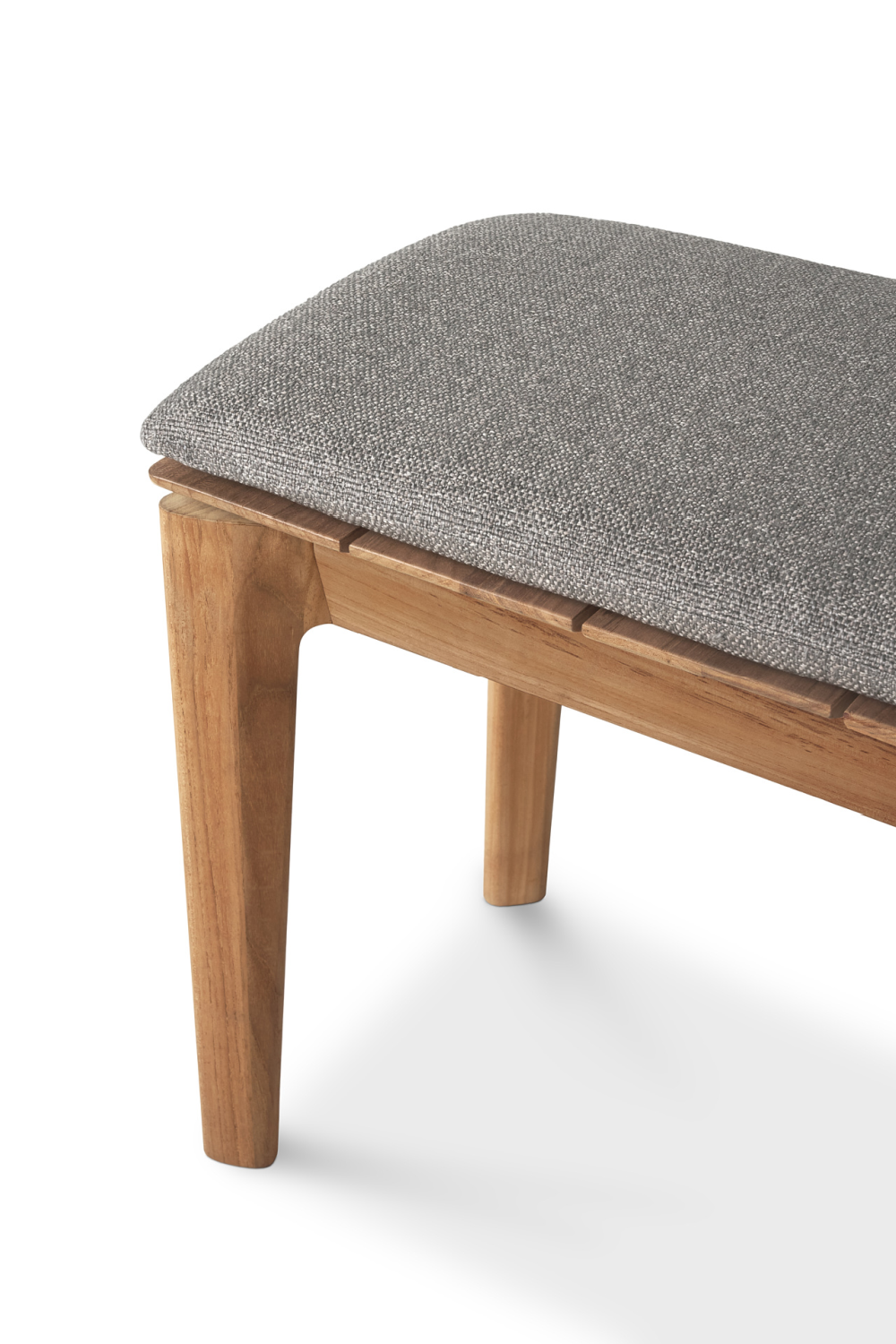   2-Seater Teak Cushioned Outdoor Bench | Oroa.com