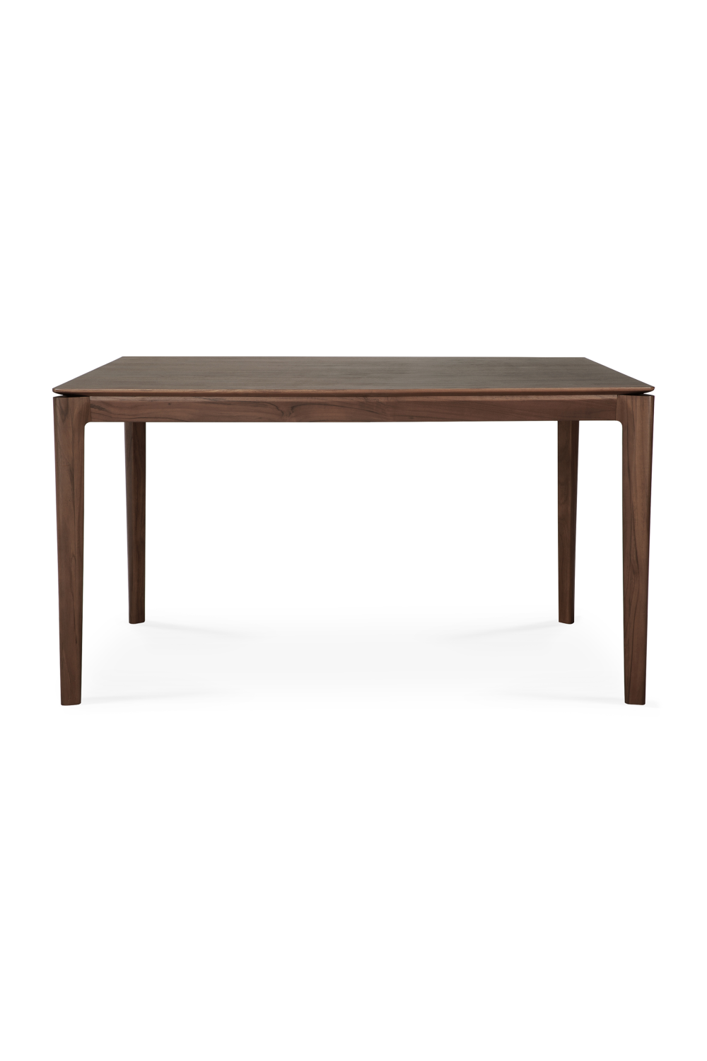   Teak Brown Minimalist Dining Table | Oroa.com