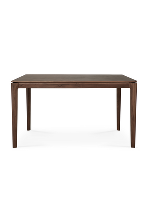   Teak Brown Minimalist Dining Table | Oroa.com