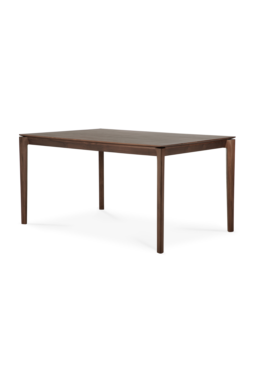   Teak Brown Minimalist Dining Table | Oroa.com