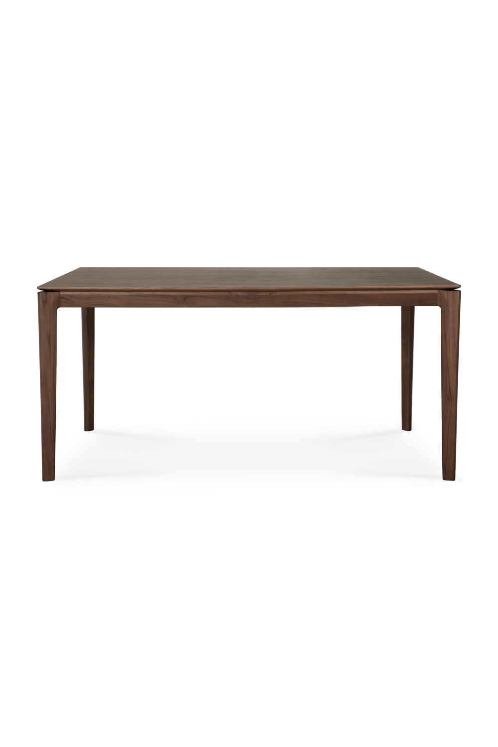   Teak Brown Minimalist Dining Table | Oroa.com