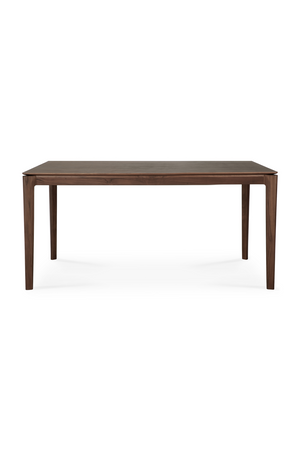  Teak Brown Minimalist Dining Table | Oroa.com