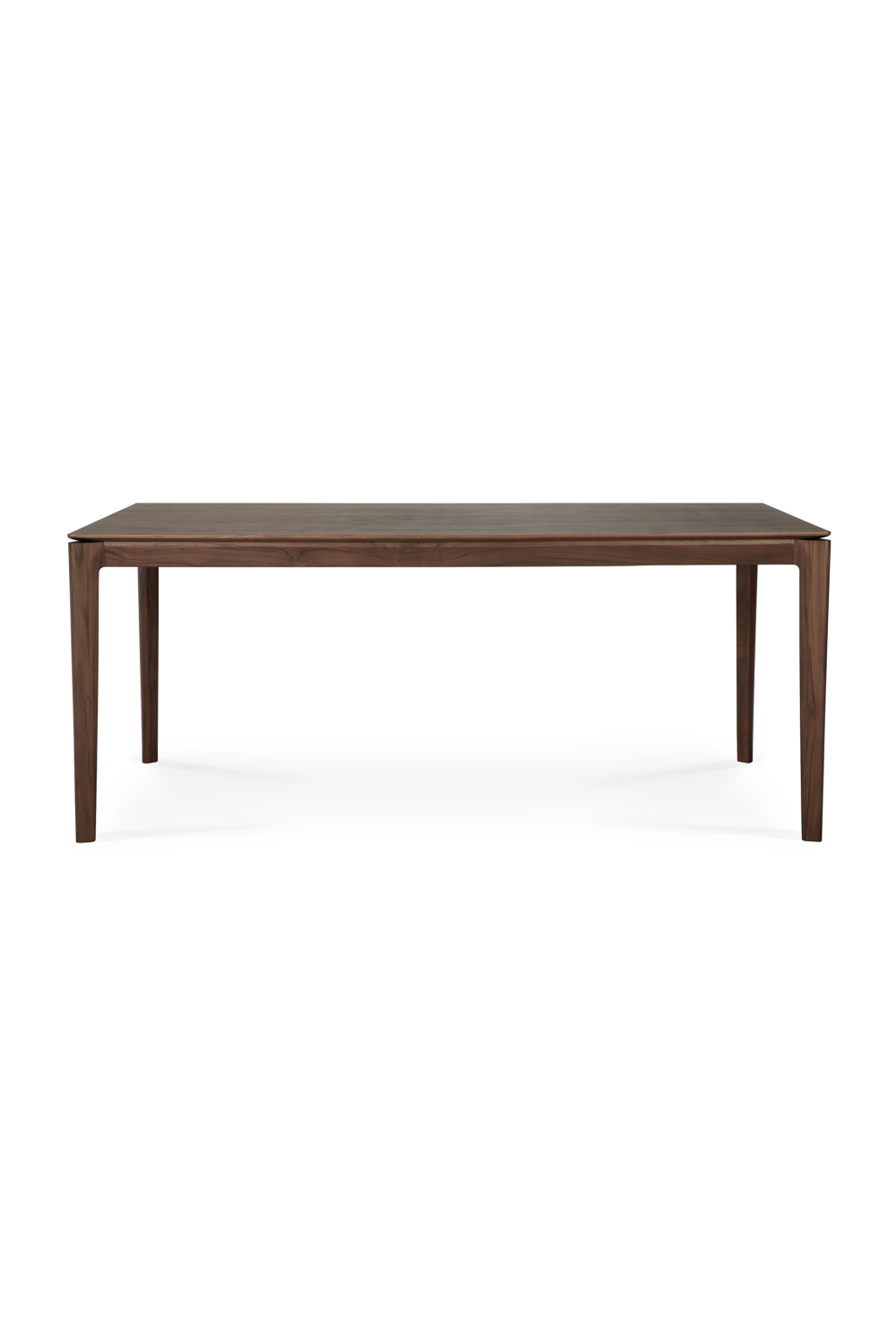   Teak Brown Minimalist Dining Table | Oroa.com