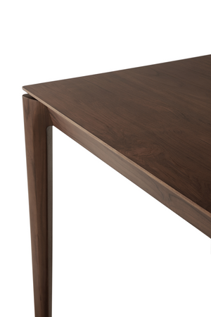   Teak Brown Minimalist Dining Table | Oroa.com