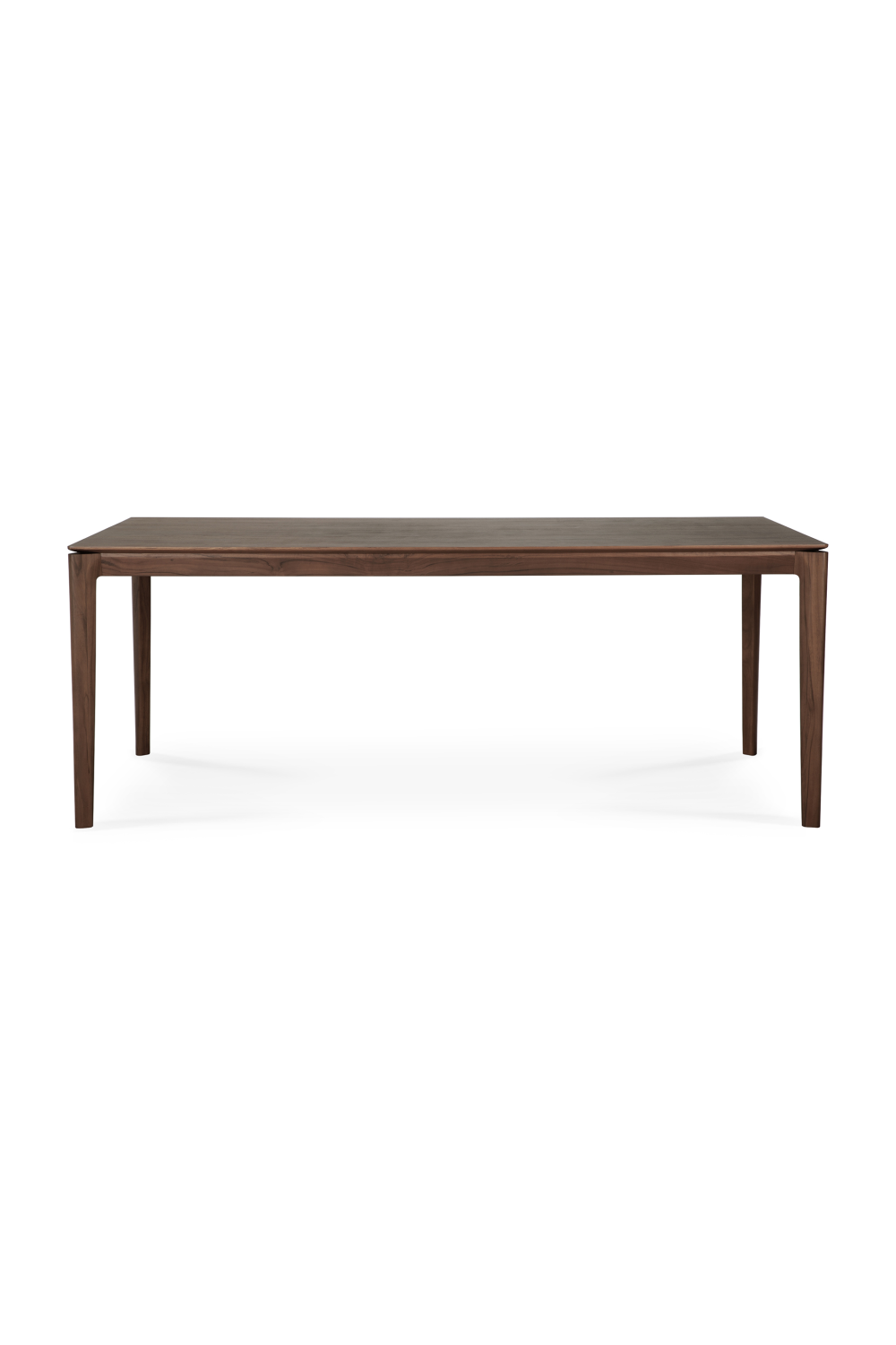   Teak Brown Minimalist Dining Table | Oroa.com