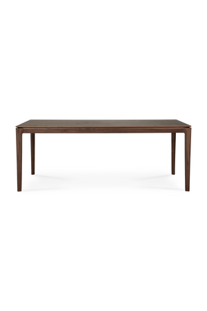   Teak Brown Minimalist Dining Table | Oroa.com