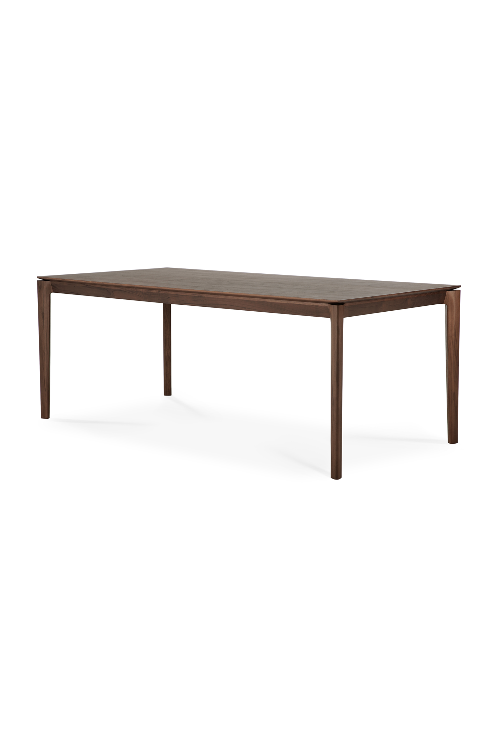   Teak Brown Minimalist Dining Table | Oroa.com