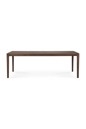   Teak Brown Minimalist Dining Table | Oroa.com