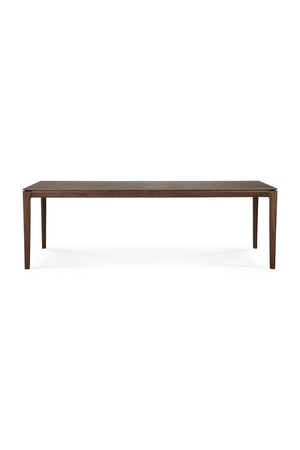   Teak Brown Minimalist Dining Table | Oroa.com