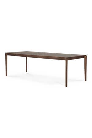   Teak Brown Minimalist Dining Table | Oroa.com