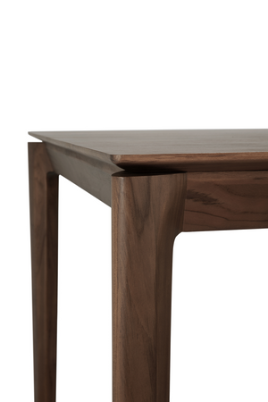   Teak Brown Minimalist Dining Table | Oroa.com