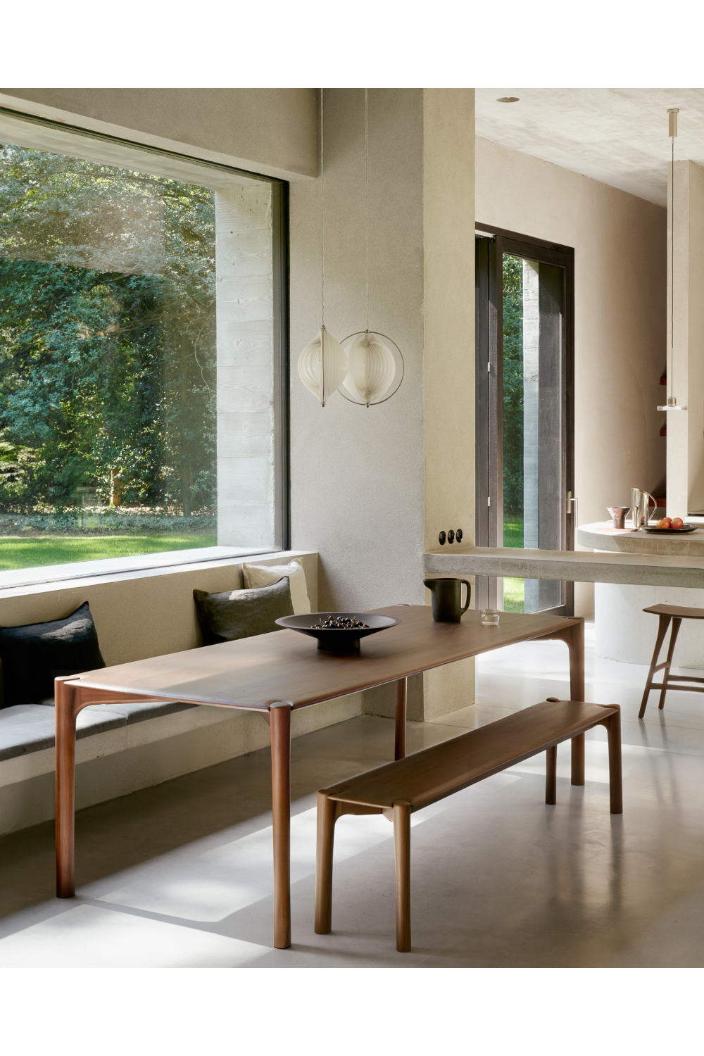   Varnished Teak Dining Table | Oroa.com