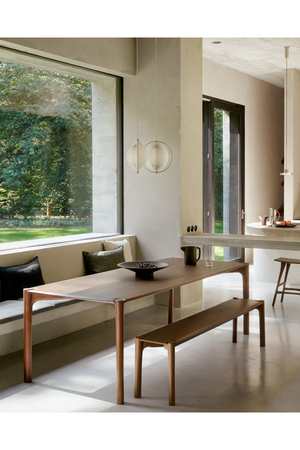   Varnished Teak Dining Table | Oroa.com