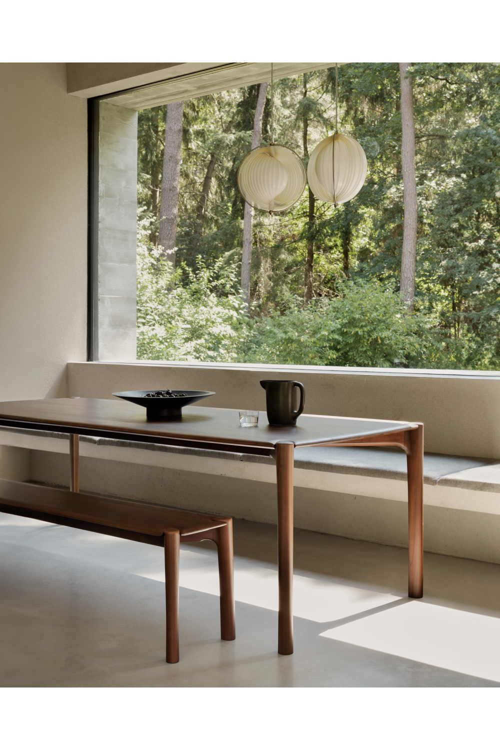   Varnished Teak Dining Table | Oroa.com