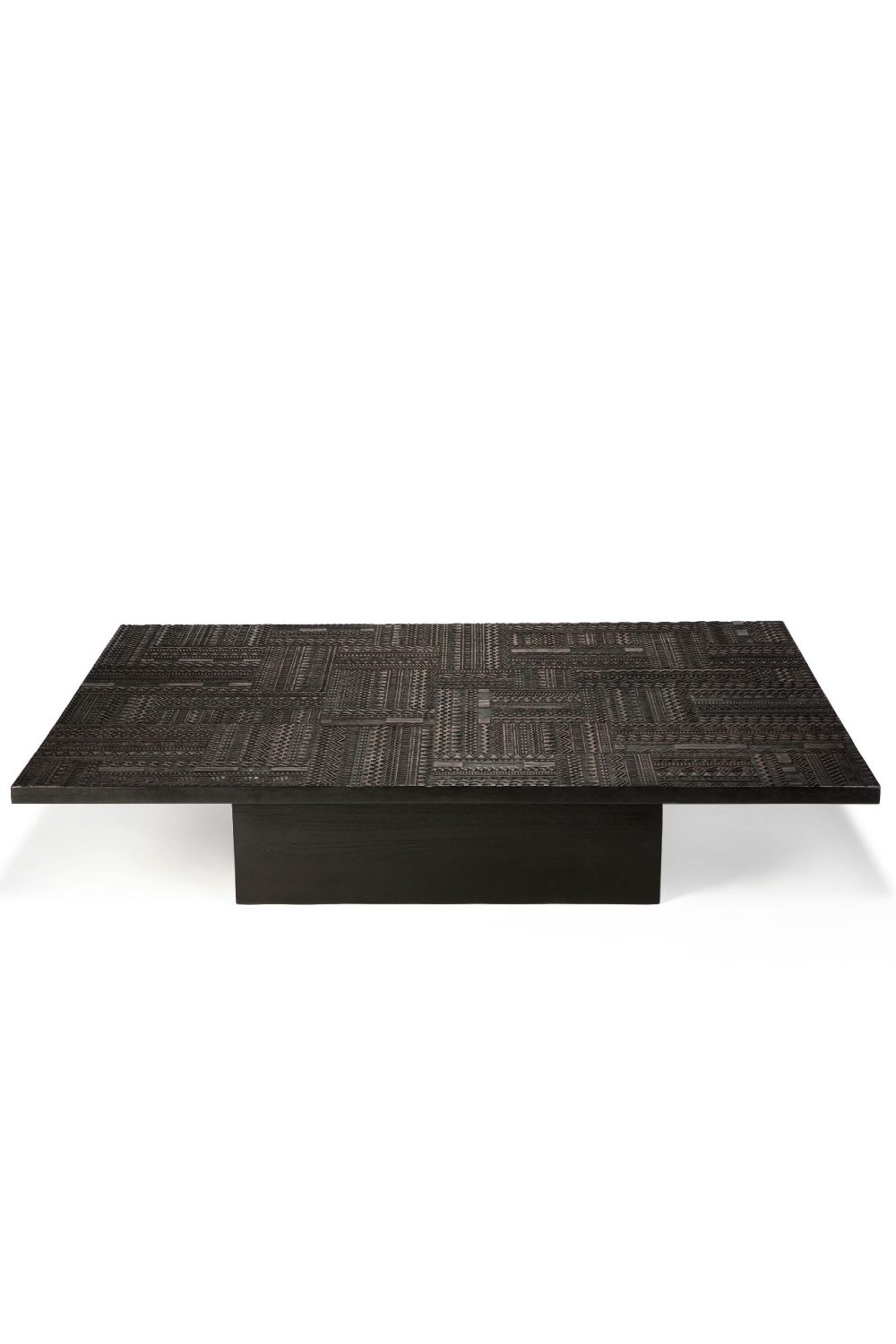   Carved Teak Coffee Table | Oroa.com