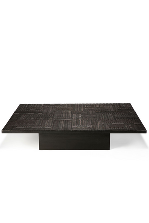   Carved Teak Coffee Table | Oroa.com