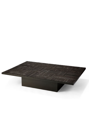  Carved Teak Coffee Table | Oroa.com
