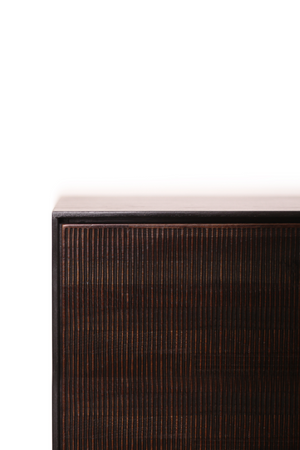   Varnished Teak Black Sideboard | Oroa.com