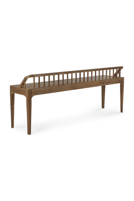   Modern Nordic Teak Bench | Oroa.com