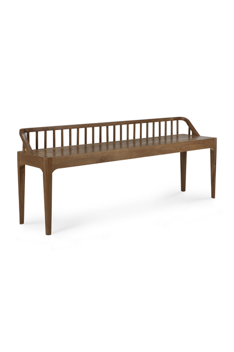   Modern Nordic Teak Bench | Oroa.com