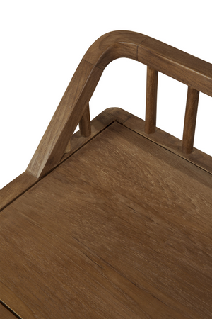   Modern Nordic Teak Bench | Oroa.com