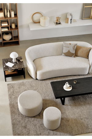   Round Fabric Pouf | Oroa.com