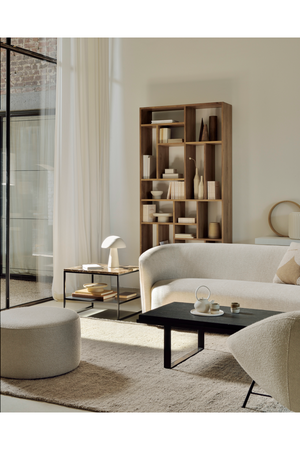   Round Fabric Pouf | Oroa.com
