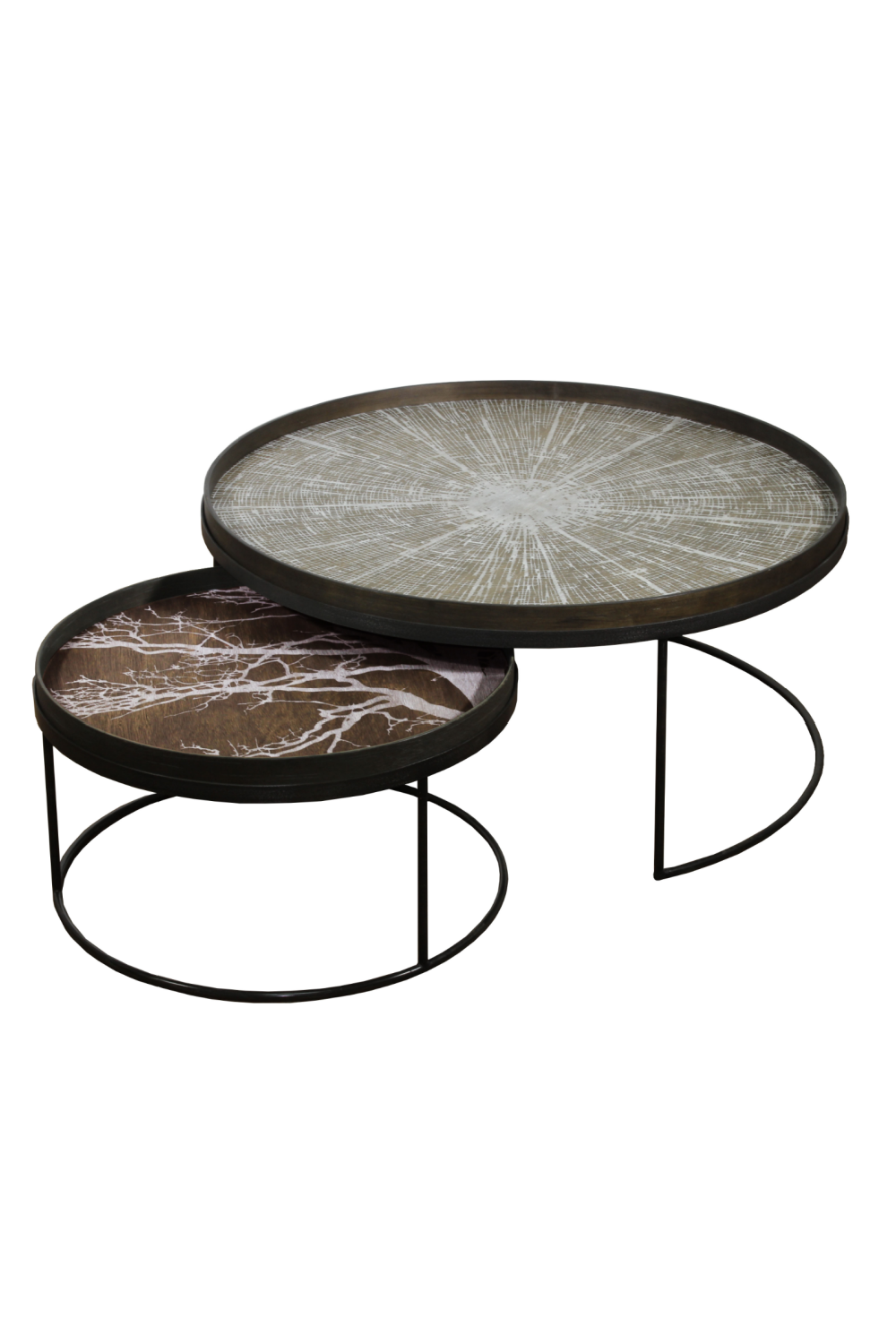   Round Tray Coffee Table set (2) | Oroa.com