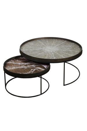   Round Tray Coffee Table set (2) | Oroa.com