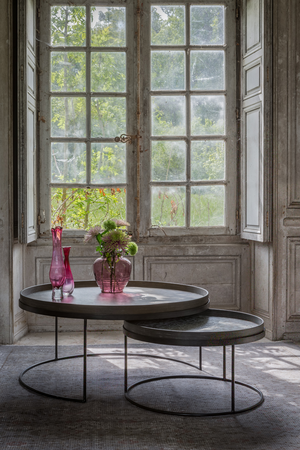   Round Tray Coffee Table set (2) | Oroa.com