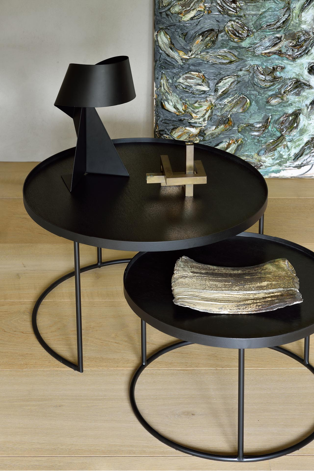   Round Tray Coffee Table set (2) | Oroa.com