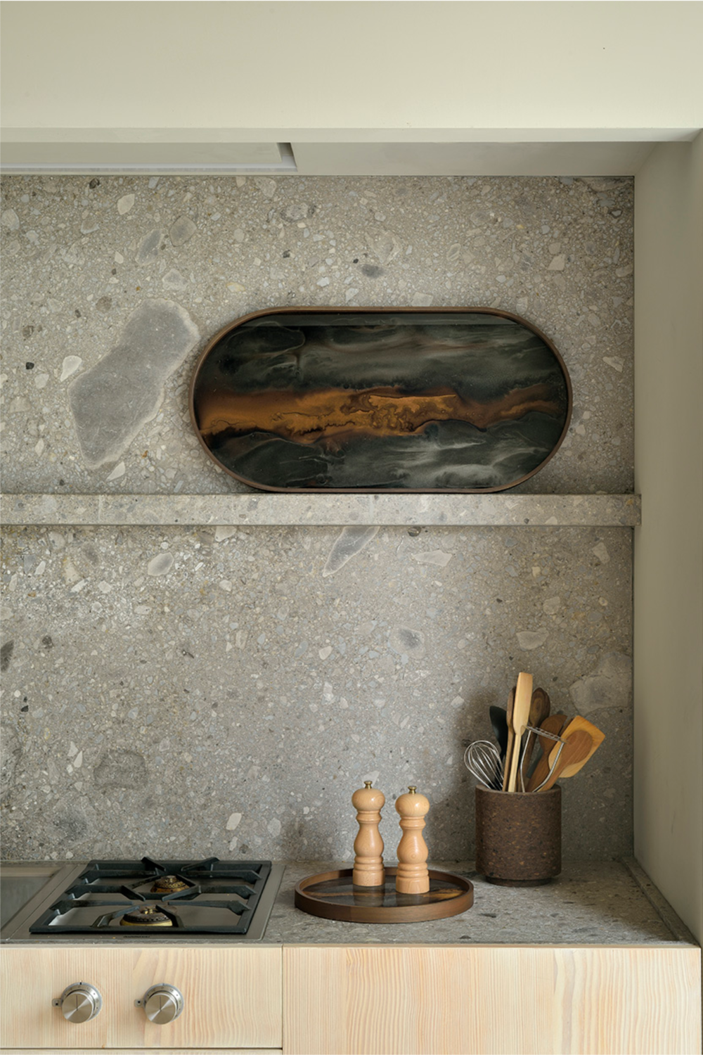   Oblong Hand-Painted Glass Tray | Oroa.com