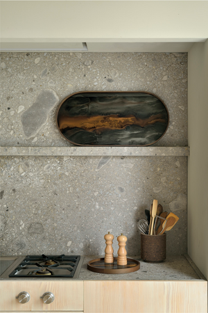   Oblong Hand-Painted Glass Tray | Oroa.com