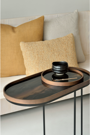   Oblong Hand-Painted Glass Tray | Oroa.com